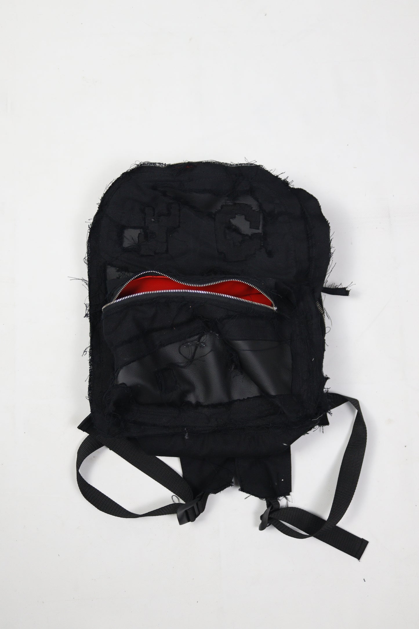 Red interior YC distressed backpack
