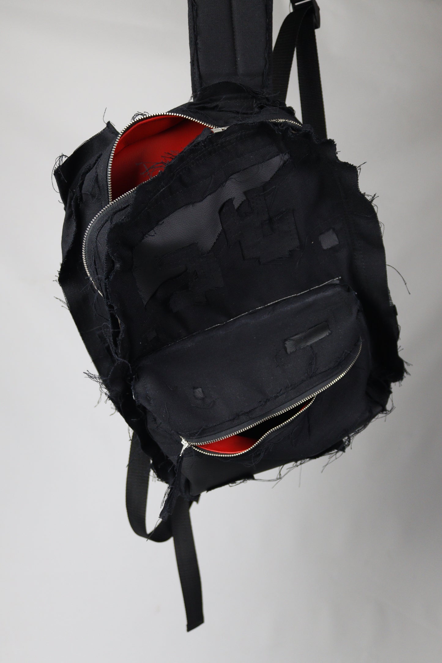 Red interior YC distressed backpack